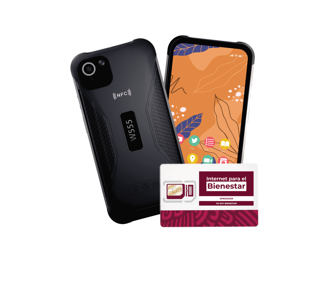 Paquete blackfon + Chip del bienestar